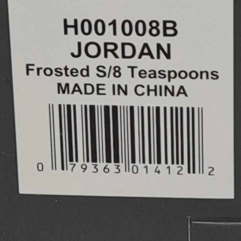 Oneida Stainless Jordan Set Of 8 Tea‎ Spoons Boxed H0011008B